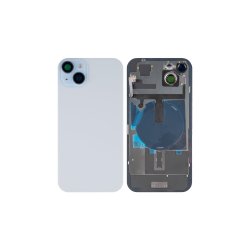 Bagglas til iPhone 15 med NFC Forst�rret Kameraramme Bl� Kompatibel