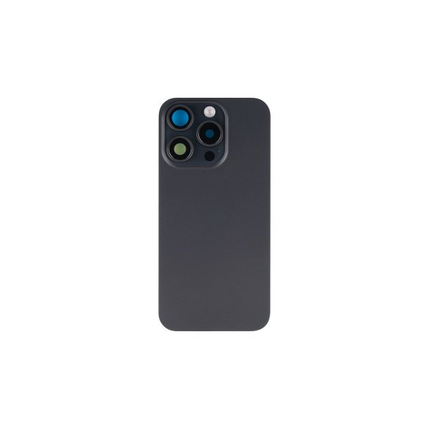 Bagglas til iPhone 15 Pro med NFC Forst�rret Kameraramme Sort Titanium Kompatibel