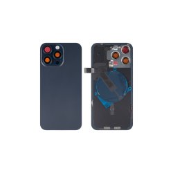 iPhone 15 Pro Max bagcover Blue med NFC Kompatibel