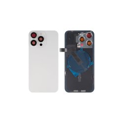 iPhone 15 Pro Max bagcover White med NFC Kompatibel