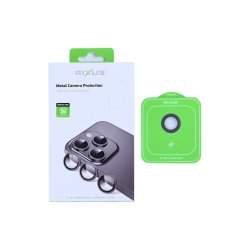 iPhone 16e Kamerabeskyttelse glas Metal Shield Sort