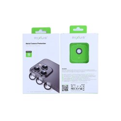 iPhone 16e Kamerabeskyttelse glas Metal Shield Sort