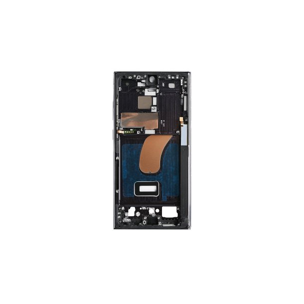 Midterramme til Samsung Galaxy S23 Ultra S918B Grafit R�d OEM