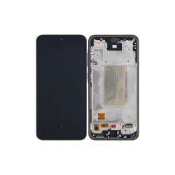 Samsung Galaxy A36 A366B Sk�rm med ramme Sort Display og Digitizer Service Pack