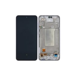 Samsung Galaxy A36 A366B Sk�rm med ramme Lavender Display og Digitizer Service Pack