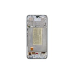 Samsung Galaxy A36 A366B Sk�rm med ramme Hvid Display og Digitizer Service Pack