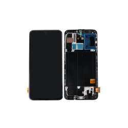 Samsung Galaxy A40 A405FN Sk�rm med ramme Sort Display og Digitizer Refurbished