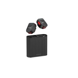 Mikrofon til Rixus RXMIC03 Mini Wireless For Live Stream og Video Recording Sort