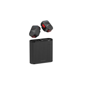 Mikrofon til Rixus RXMIC03 Mini Wireless For Live Stream og Video Recording Sort