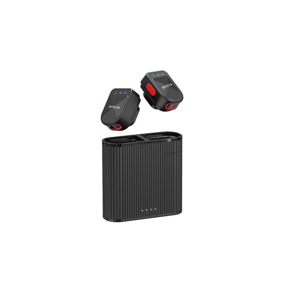Mikrofon til Rixus RXMIC03 Mini Wireless For Live Stream og Video Recording Sort
