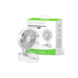 Rixus RXBF03 transportabel bordventilator Hvid