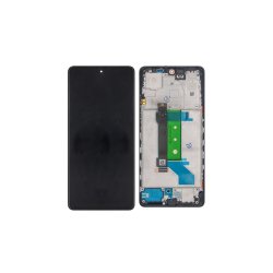 Xiaomi Redmi Note 12 Pro Plus 5G Sk�rm med ramme Sort 5G Display og Digitizer