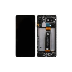 Samsung Galaxy A13 5G A136B Sk�rm med ramme Sort 5G Display og Digitizer Service Pack
