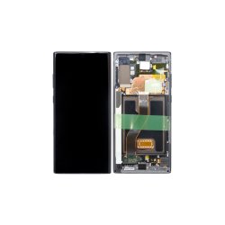 Samsung Galaxy Note 10+ N975F Sk�rm med ramme Sort Display og Digitizer Service Pack