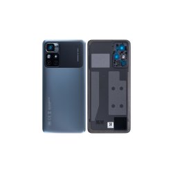 Xiaomi Poco M4 Pro 5G bagcover Black med linse OEM