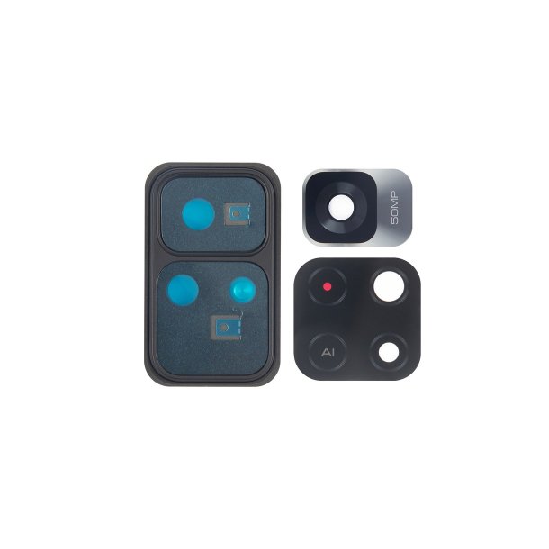 Xiaomi Poco M4 Pro 5G Kameralinseglas med ramme Sort OEM