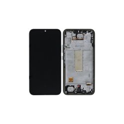 Samsung Galaxy A34 A346B Sk�rm med ramme Sort 5G Display og Digitizer