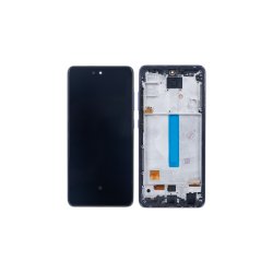 Samsung Galaxy A52 A525F Sk�rm OLED med ramme Violet 4G Display og Digitizer Soft-OLED