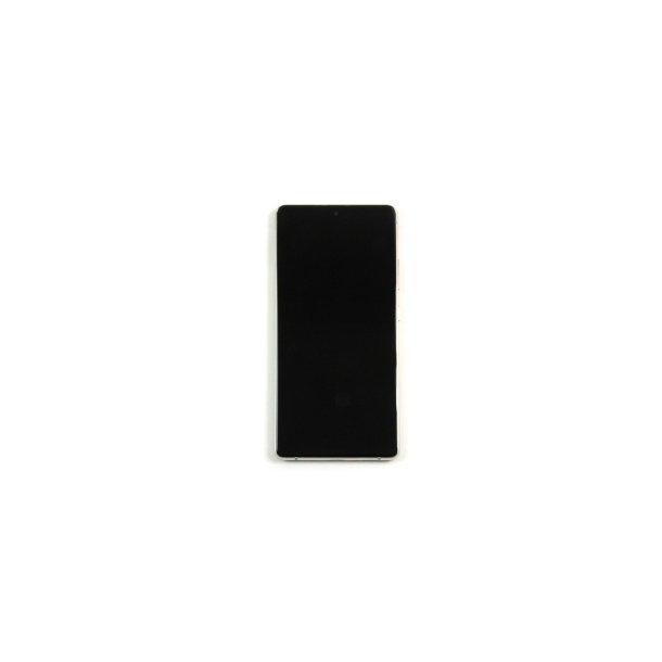 Samsung Galaxy S10 Lite G770F Sk�rm med ramme Hvid Display og Digitizer Service Pack