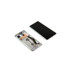 Samsung Galaxy S10 Lite G770F Sk�rm med ramme Hvid Display og Digitizer Service Pack