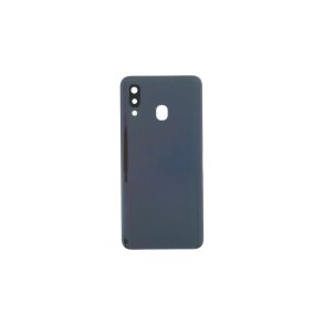 Samsung Galaxy A40 A405FN bagcover Black med linse OEM