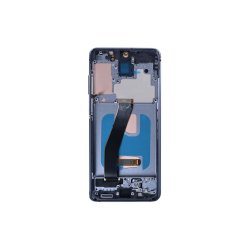 Samsung Galaxy S20 G980F Sk�rm OLED med ramme Gr� Display og Digitizer Soft-OLED