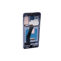 Samsung Galaxy S20 G980F Sk�rm OLED med ramme Gr� Display og Digitizer Soft-OLED