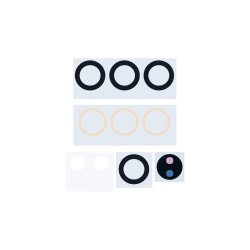 Samsung Galaxy S22 Ultra 5G S908B Kameralinseglas 5 stk Sort OEM