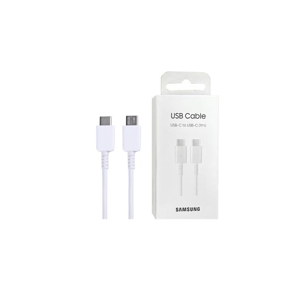 USB-C til USB-C kabel 100cm Hvid Original Retail Box EP-DA705BWE