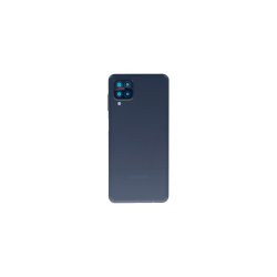 Samsung Galaxy A12 A125F bagcover Black med linse OEM