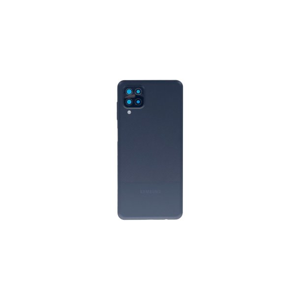 Samsung Galaxy A12 A125F bagcover Black med linse OEM