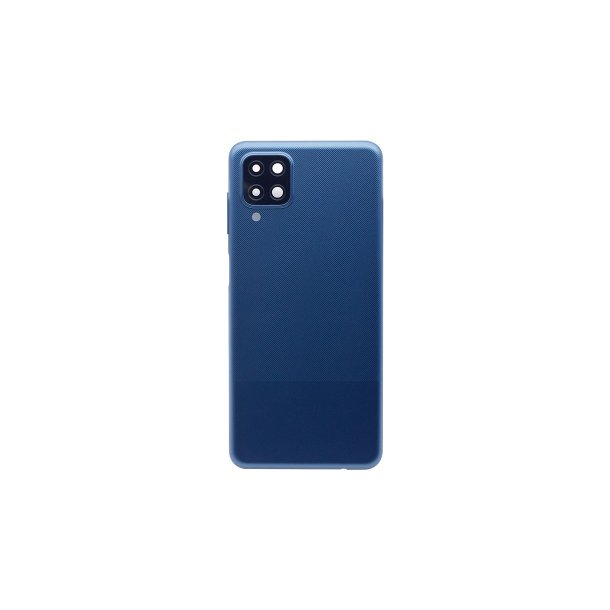 Samsung Galaxy A12 A125F bagcover Blue med linse OEM