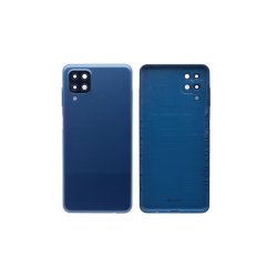 Samsung Galaxy A12 A125F bagcover Blue med linse OEM