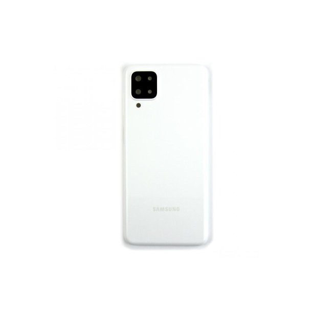 Samsung Galaxy A12 A125F bagcover White med linse OEM
