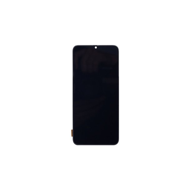 Samsung Galaxy A70 A705F Sk�rm OLED med ramme Sort Display og Digitizer Soft-OLED