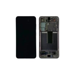 Samsung Galaxy S23 S911B Sk�rm med ramme Lavender Display og Digitizer Service Pack
