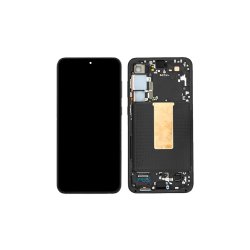 Sk�rm til Samsung Galaxy S23 Plus S916B OLED med Ramme Service Pack Sort
