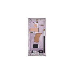 Samsung Galaxy S23 Ultra S918B Sk�rm med ramme Lavender Display og Digitizer Service Pack