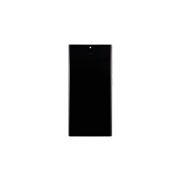 Samsung Galaxy S23 Ultra S918B Sk�rm med ramme Cream Display og Digitizer Service Pack