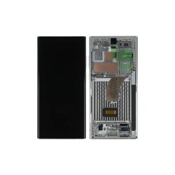 Samsung Galaxy S23 Ultra S918B Sk�rm med ramme Lime Display og Digitizer Service Pack