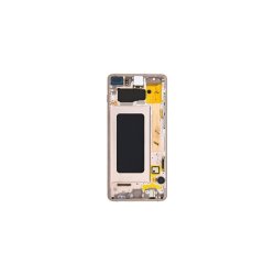 Samsung Galaxy S10+ G975F Sk�rm med ramme Hvid Display og Digitizer Service Pack