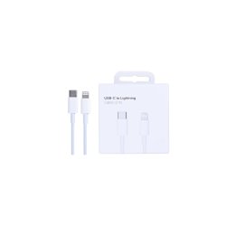 USB-C til Lightning Ladekabel 2m Hvid Apple-Kompatibel