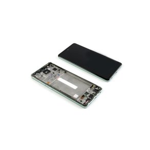 Samsung Galaxy A52s A528B Sk�rm med ramme Mint 5G Display og Digitizer Service Pack