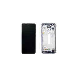 Samsung Galaxy A52s A528B Sk�rm med ramme Violet 5G Display og Digitizer Service Pack