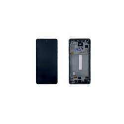 Samsung Galaxy A52s A528B Sk�rm med ramme Hvid 5G Display og Digitizer Service Pack