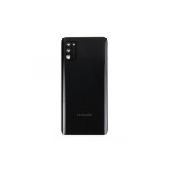 Samsung Galaxy A41 A415F bagcover Black med linse OEM
