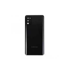 Samsung Galaxy A41 A415F bagcover Black med linse OEM