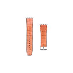 Apple Watch rem alligator grain Lys brun/ Brun silikone/ l�der 38mm