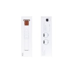 Apple Watch rem glossy Lys brun/ Brun silikone/ l�der 38mm