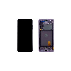 Samsung Galaxy S20 FE 5G G781B / Samsung Galaxy S20 FE G780F Sk�rm med ramme Lavender 5G Display og Digitizer Service Pack